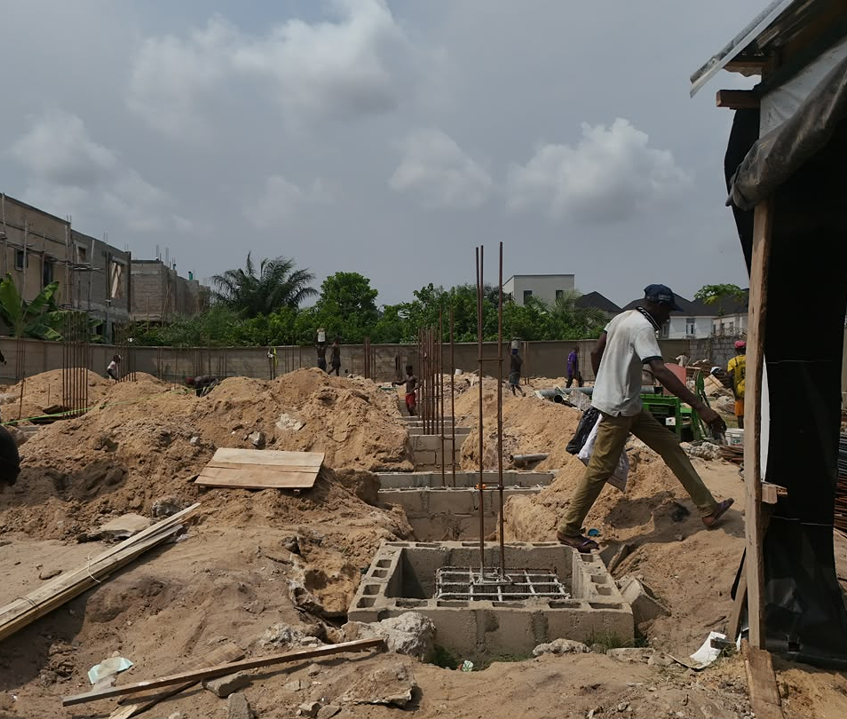 Florence Court foundation construction
